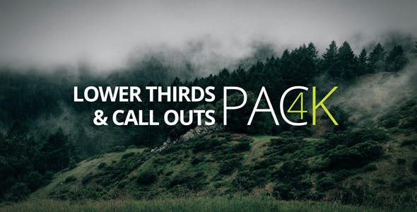 4K Lower Third & Call Out Pack - Videohive 14720443 Download