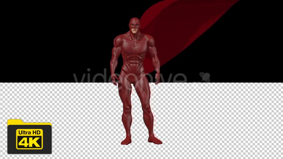 4K Red Superhero - Download Videohive 19743407