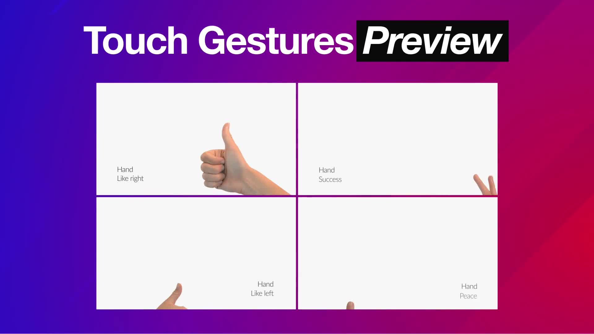 touch gestures after effects download free