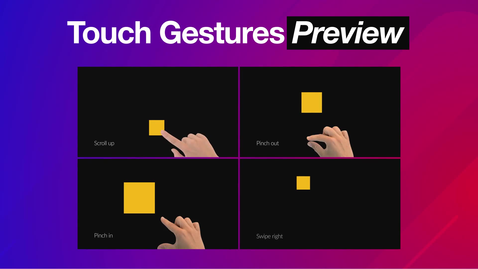 touch gestures after effects download free