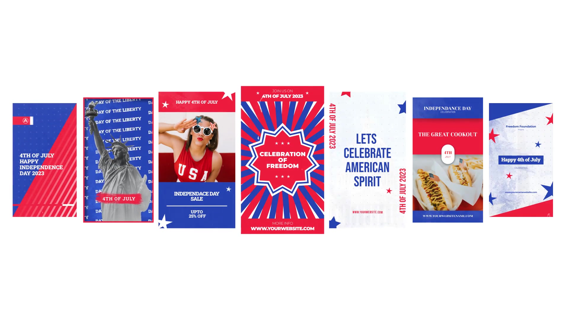 4th of July Instagram Stories Videohive 38379757 After Effects Image 3