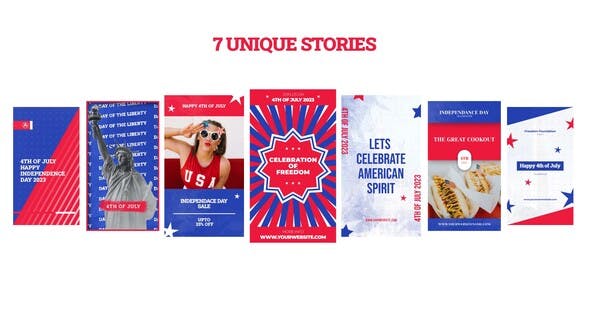 4th of July Instagram Stories - 38379757 Download Videohive
