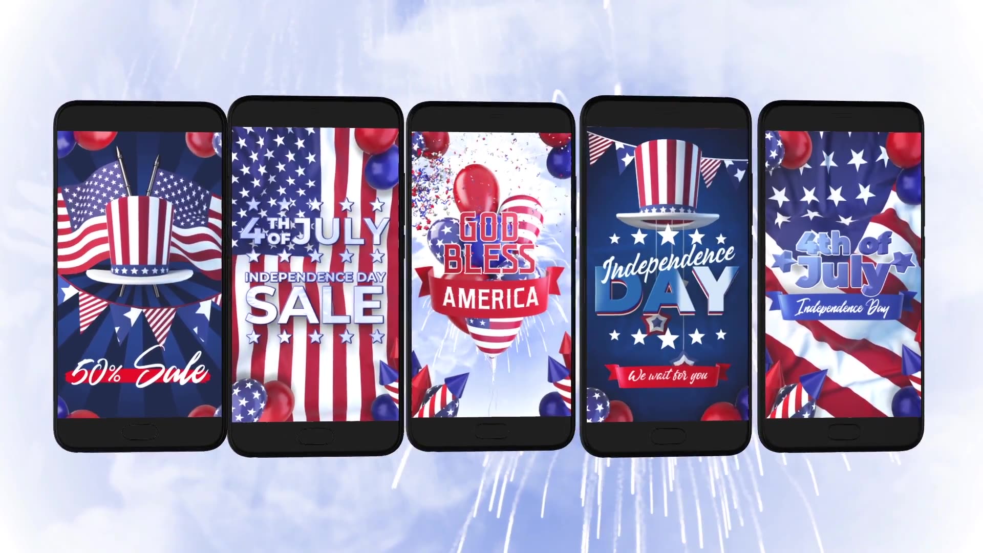 4th Of July Instagram Stories for Premiere Videohive 27422961 Premiere Pro Image 3