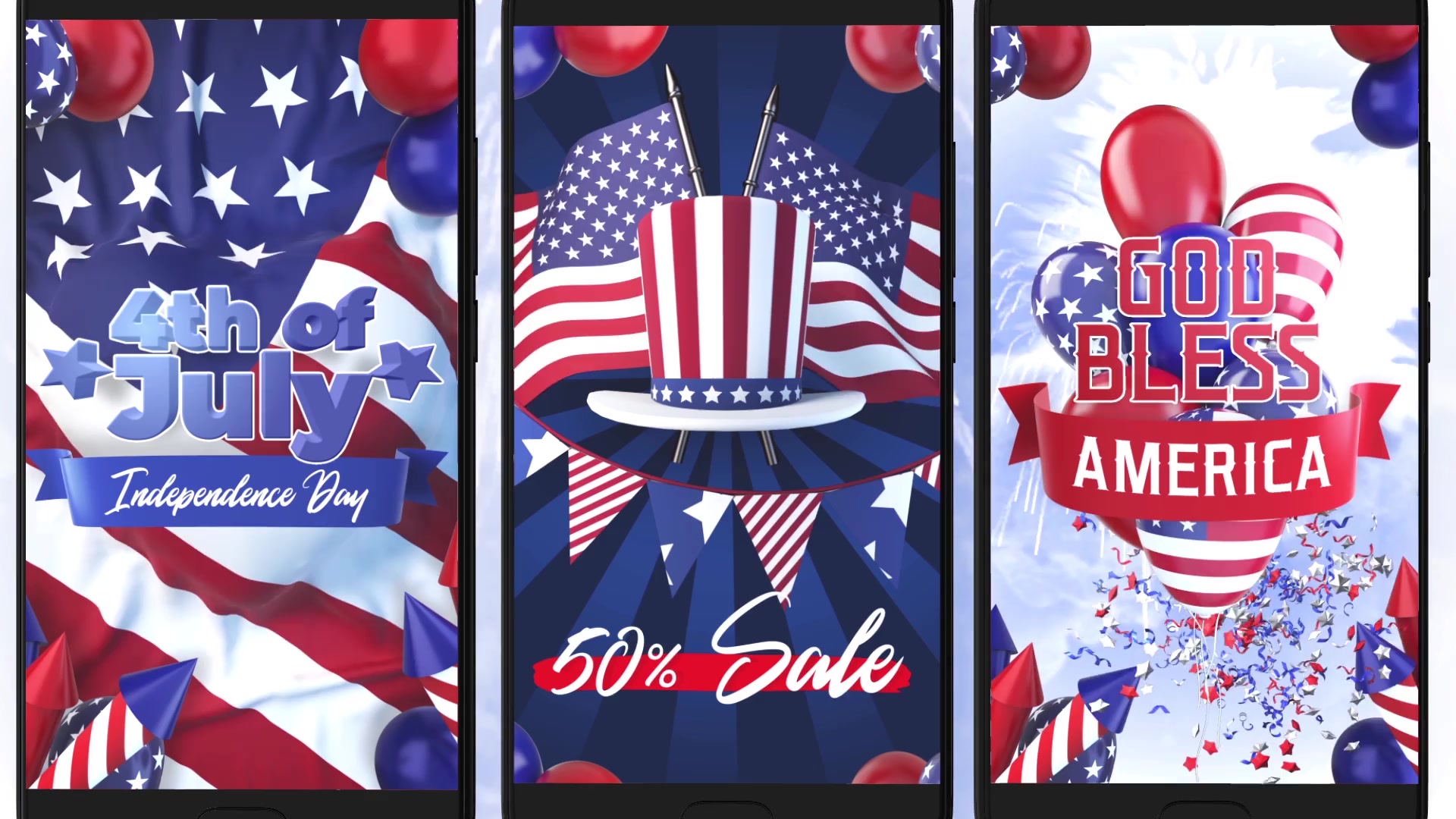 4th Of July Instagram Stories for Premiere Videohive 27422961 Premiere Pro Image 4