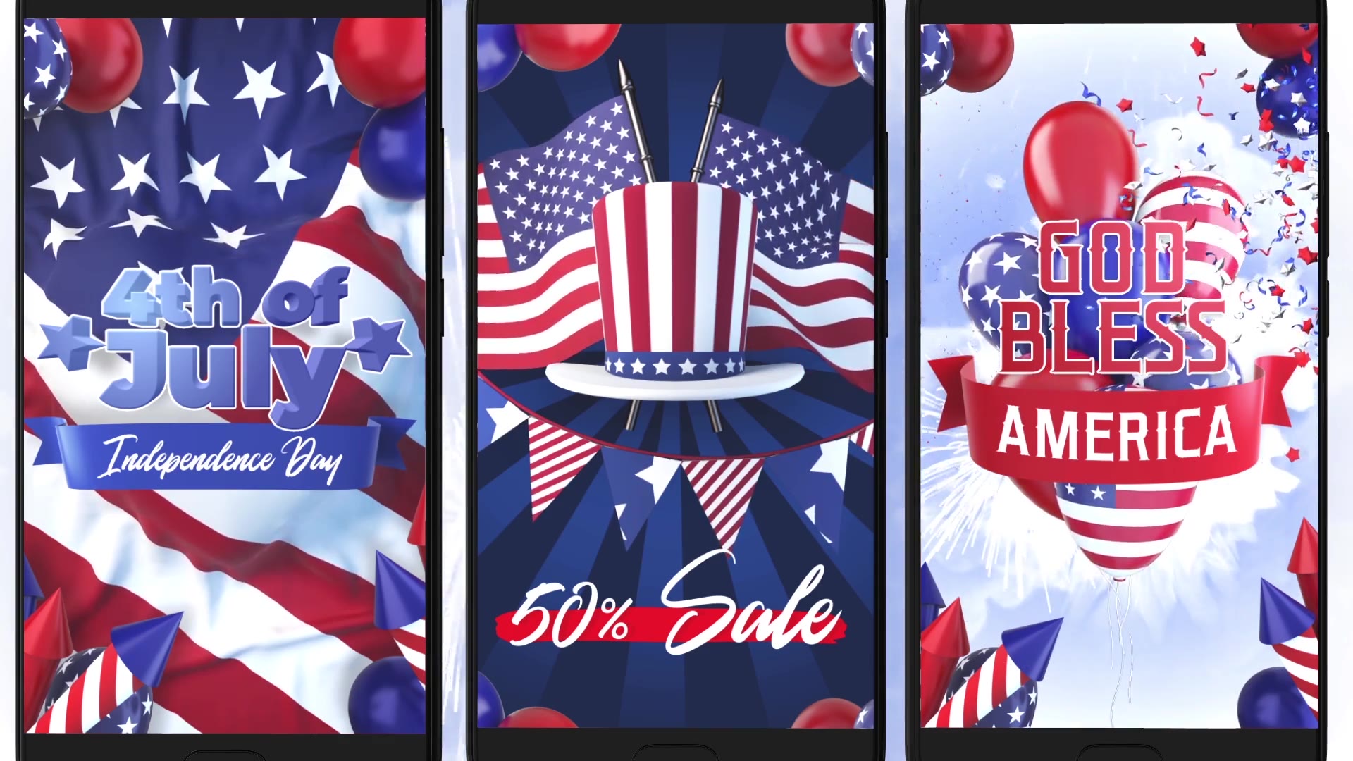 4th Of July Instagram Stories for Premiere Videohive 27422961 Premiere Pro Image 5