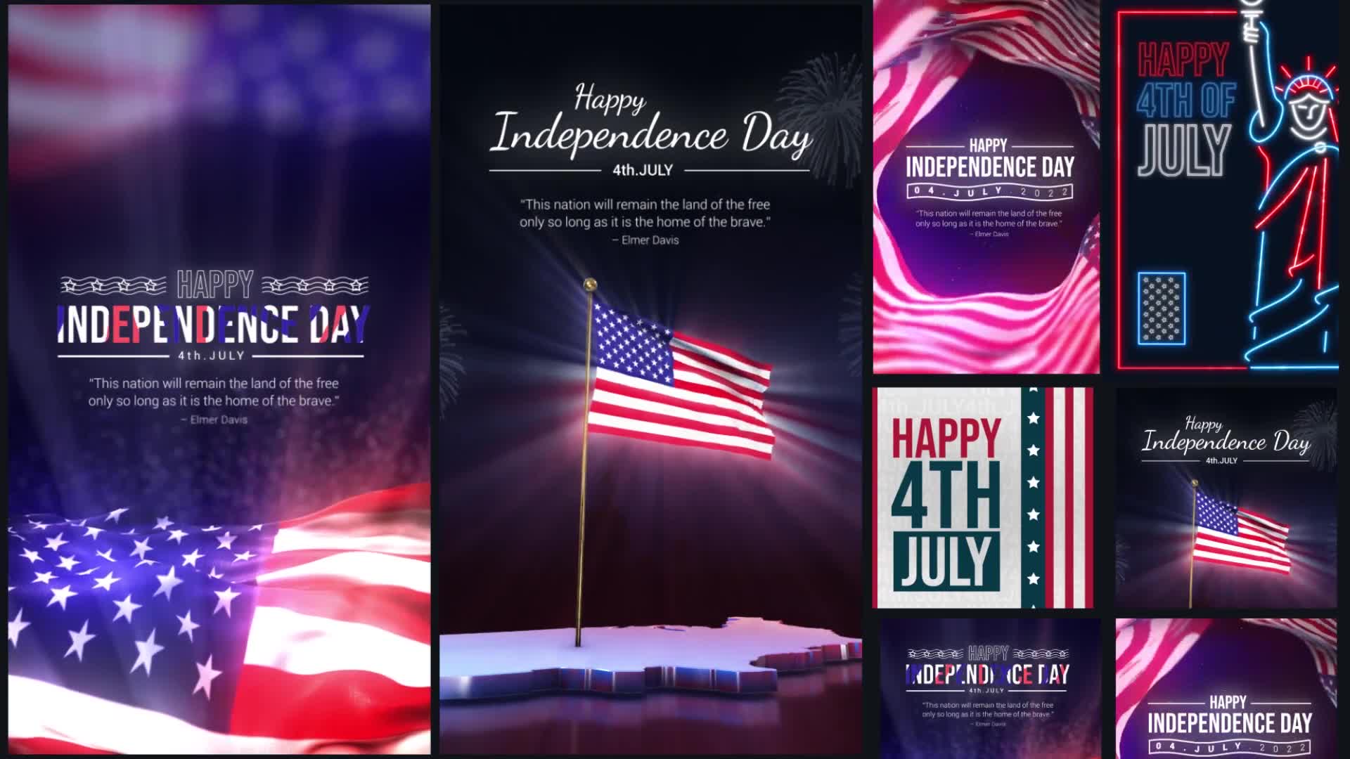 4th Of July Instagram Stories Pack Videohive 38328362 After Effects Image 10