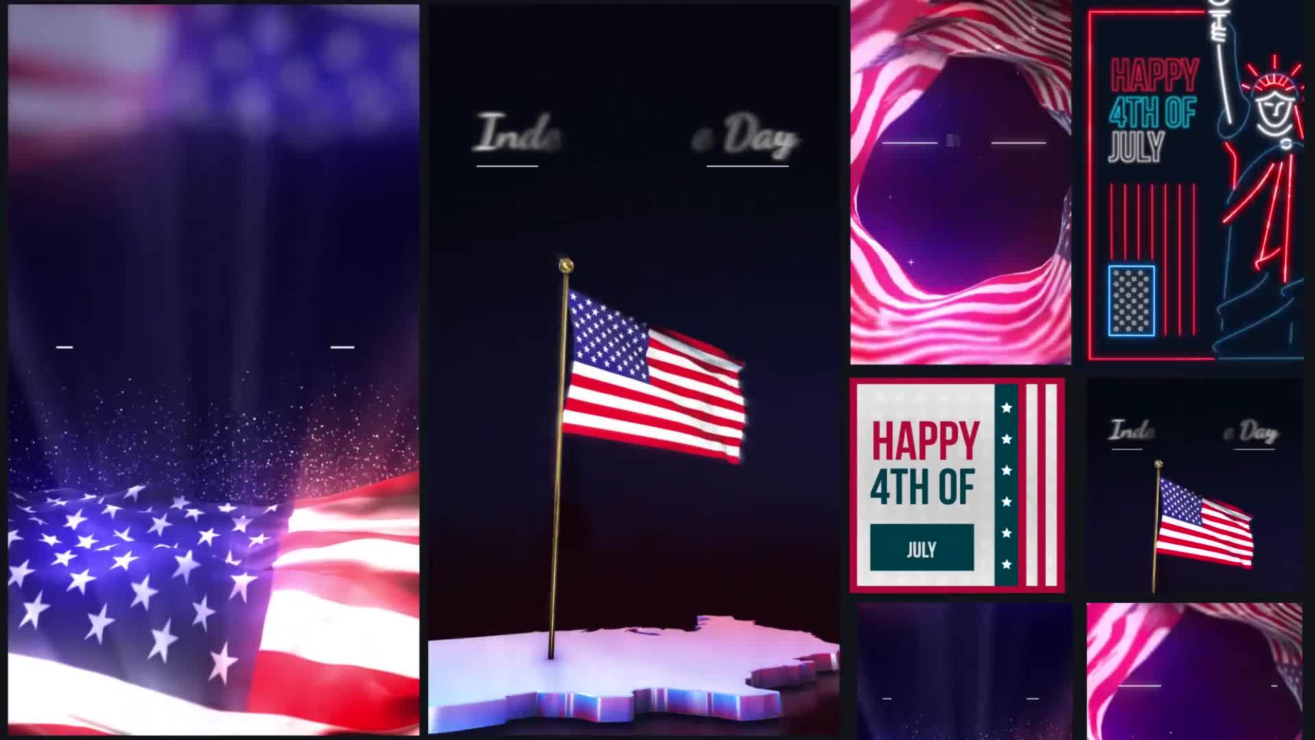 4th of July Instagram Stories Pack Videohive 38413918 Apple Motion Image 1