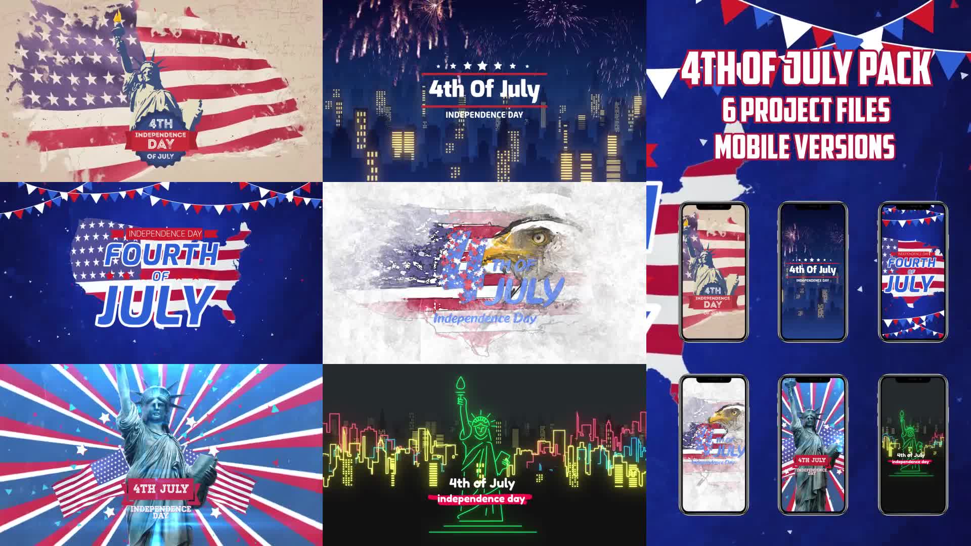 4th of July Pack Videohive 24080538 After Effects Image 1