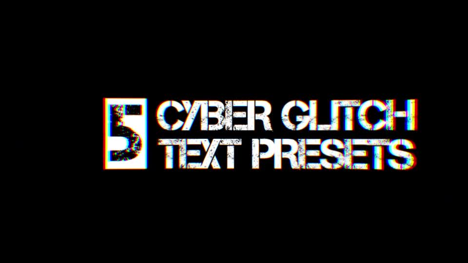 5 Glitch Title Presets Videohive 27820496 After Effects Image 1