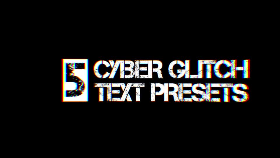 5 Glitch Title Presets For Premiere Pro MOGRT Videohive 27773583 Premiere Pro Image 1