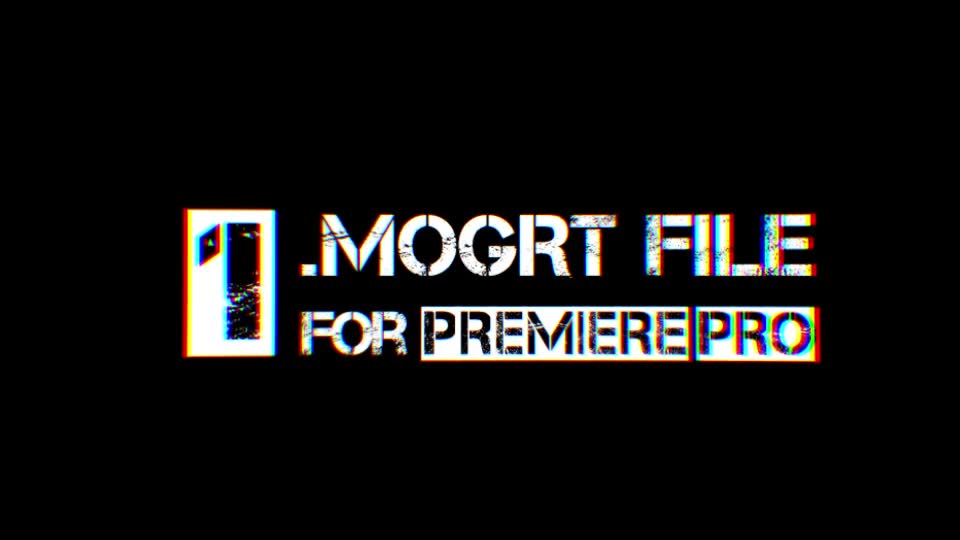 5 Glitch Title Presets For Premiere Pro MOGRT Videohive 27773583 Premiere Pro Image 2