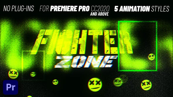 5 Grunge Title Presets For Premiere Pro MOGRT - Videohive Download 38703362