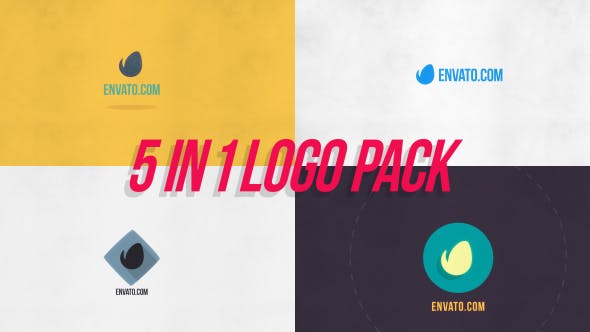 5 in 1 Logo Reveal Pack - 21290090 Download Videohive