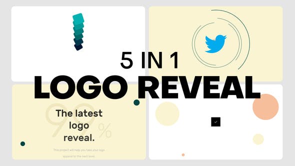 5 in 1 Minimal Logo Reveal Pack - Videohive 37169457 Download