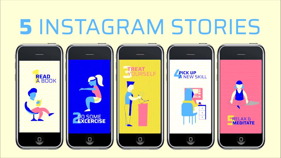 5 Instagram stories for staying home in lockdown Videohive 26592158 After Effects Image 2