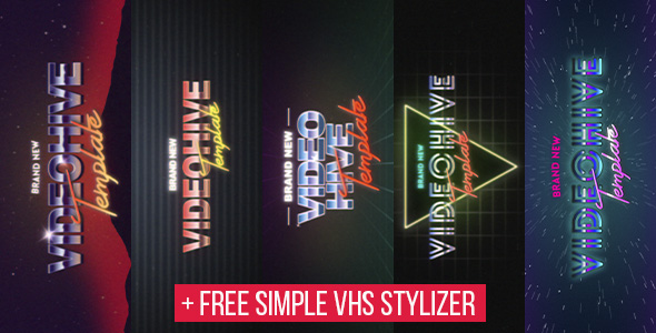 5 VHS Title Opener Pack - Download Videohive 15802429