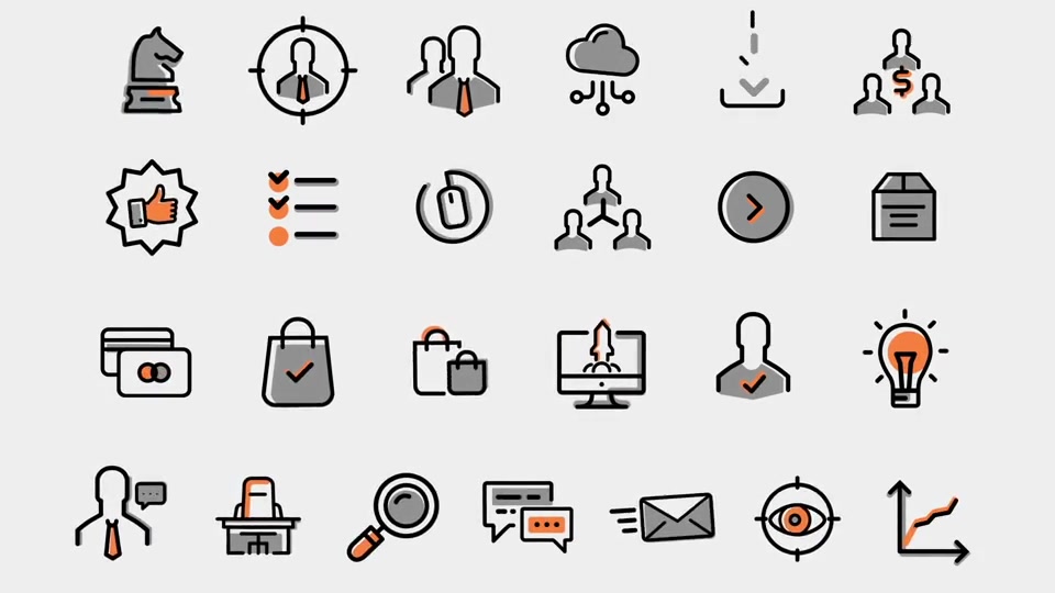 50 Animated Business Icons Videohive 20175322 After Effects Image 6