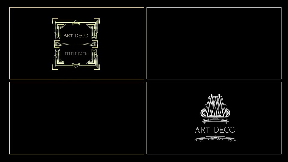 50 Art Deco Title Videohive 21744727 After Effects Image 11