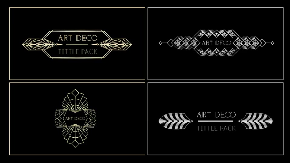 50 Art Deco Title Videohive 21744727 After Effects Image 4