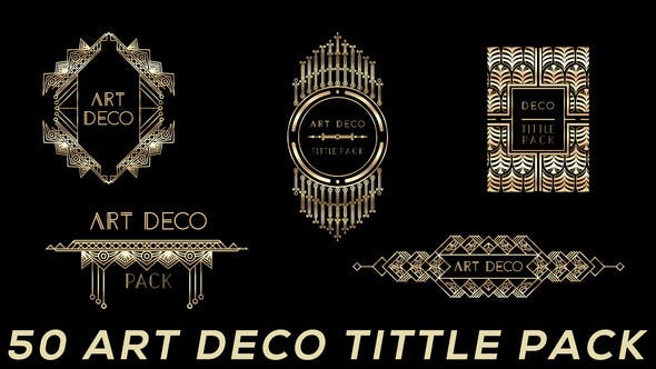 50 Art Deco Title - 21744727 Download Videohive