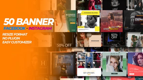 50 Facebook & Instagram Banner - 31749161 Videohive Download