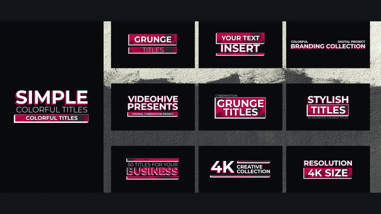 50 Grunge Titles Videohive 23172864 After Effects Image 10