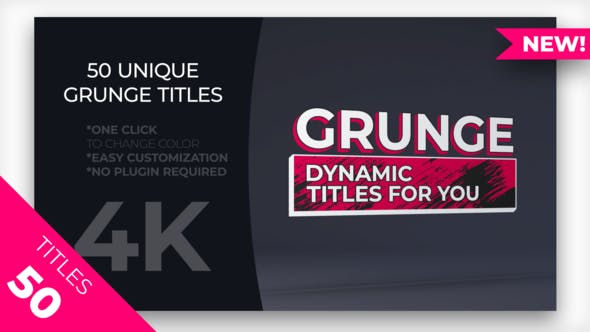 50 Grunge Titles - Download Videohive 23172864