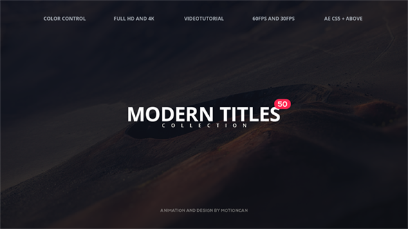 50 Modern Titles - Download Videohive 17047191