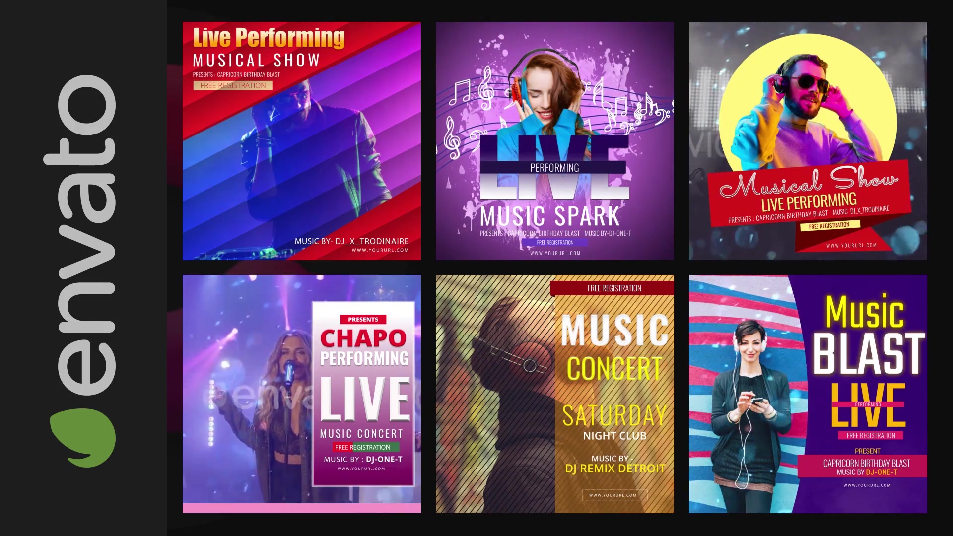 50 Music Banners Ad Videohive 31880883 After Effects Image 11