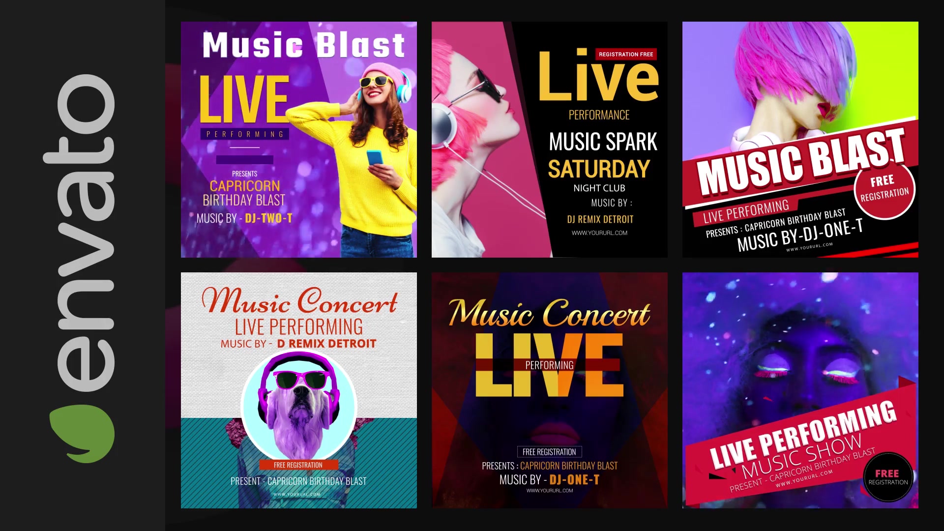 50 Music Banners Ad Videohive 31880883 After Effects Image 7