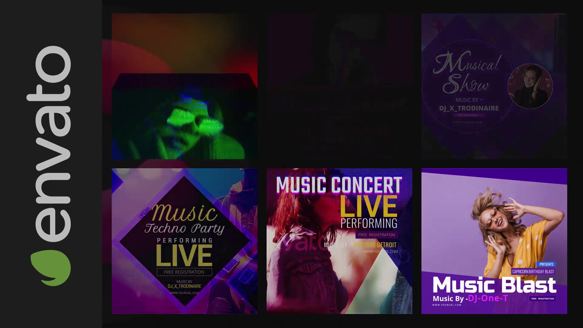 50 Music Banners Ad Videohive 31880883 After Effects Image 8