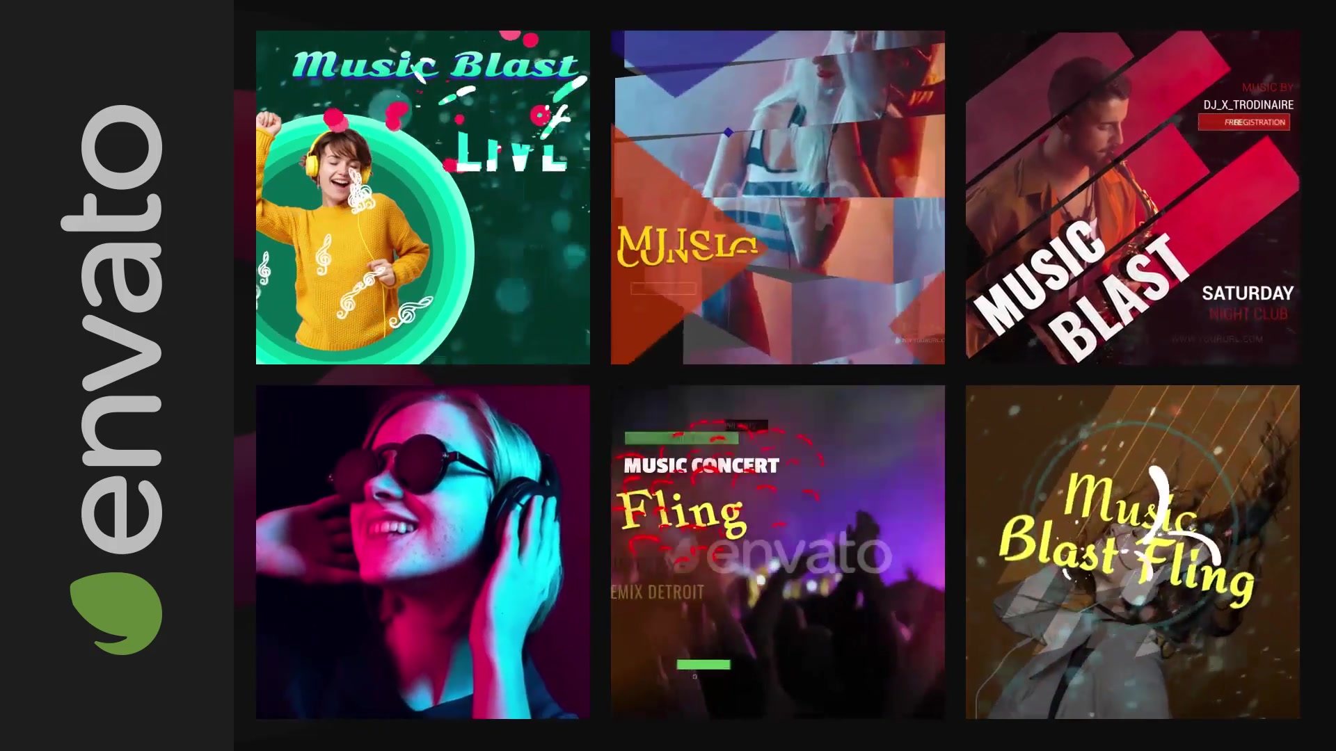 50 Music Banners Ad Videohive 31880883 After Effects Image 9