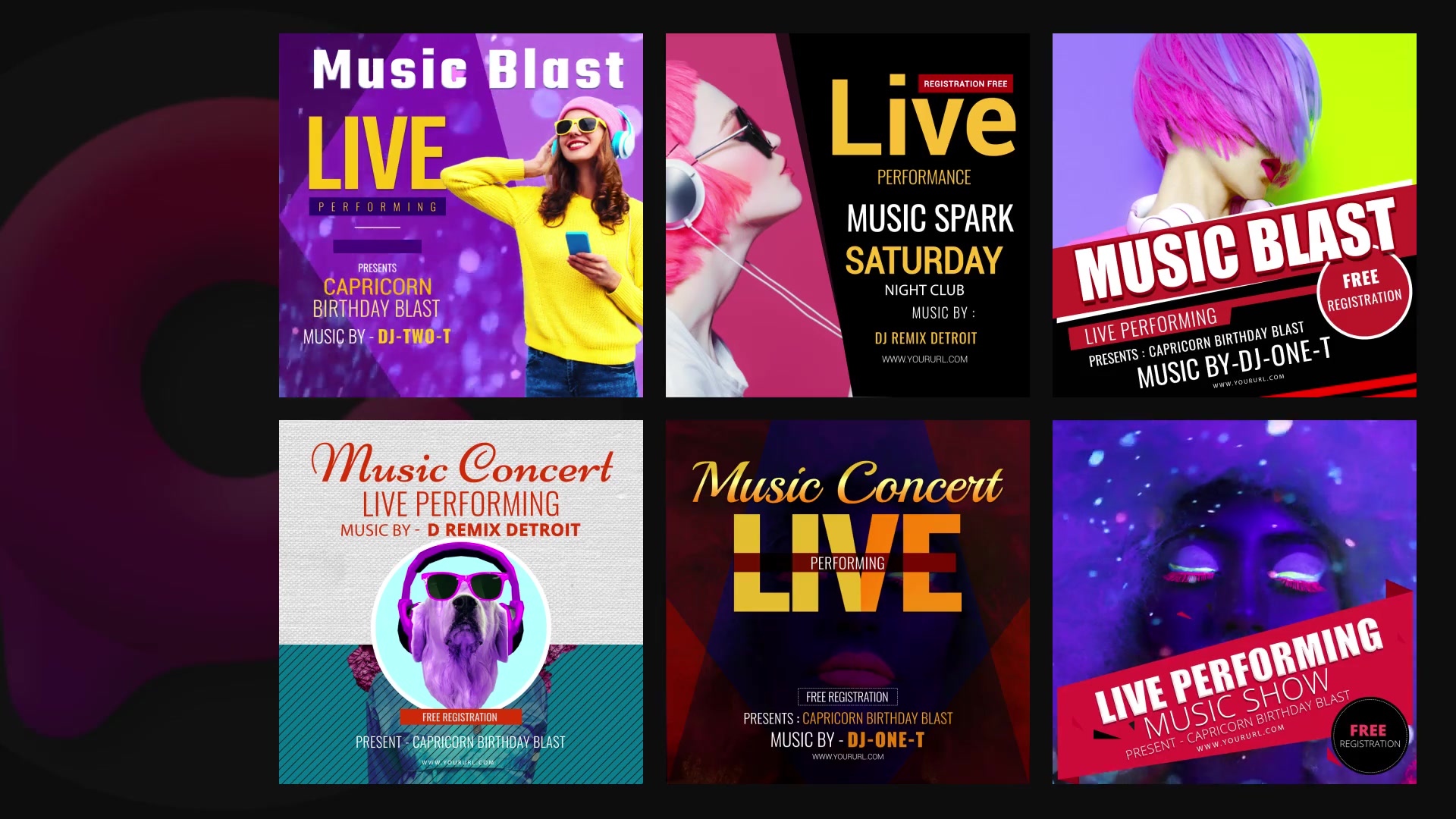 50 Music Banners Videohive 30144271 After Effects Image 7