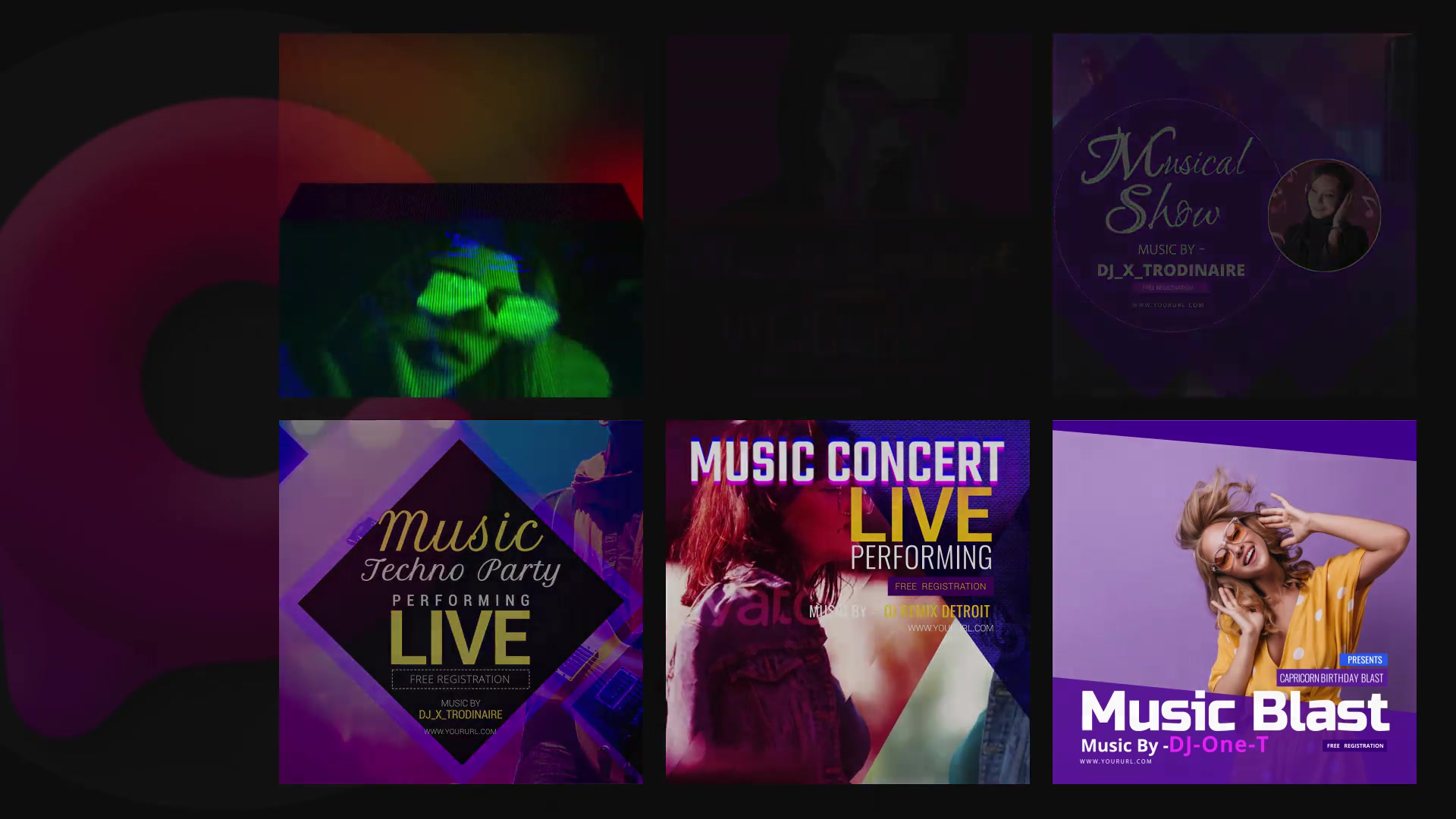 50 Music Banners Videohive 30144271 After Effects Image 8