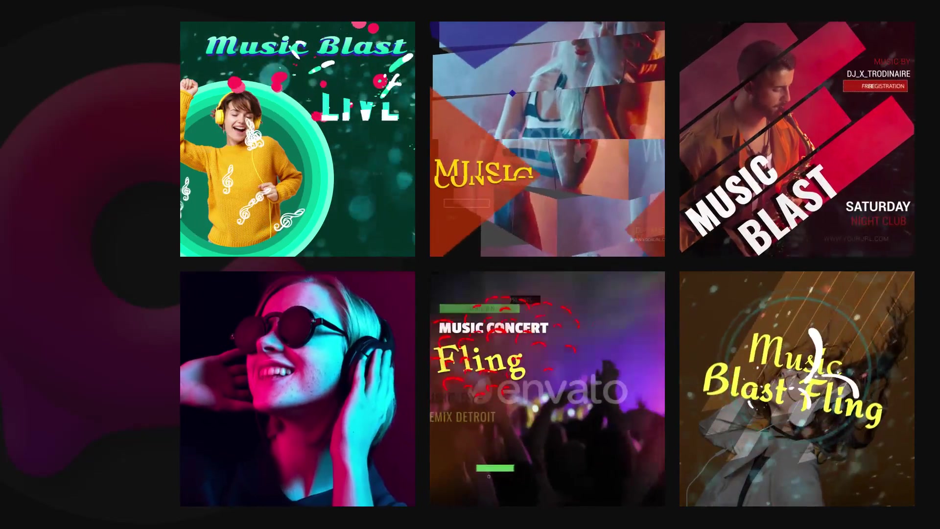 50 Music Banners Videohive 30144271 After Effects Image 9