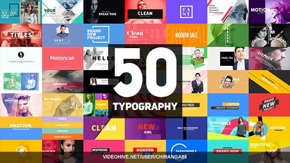 50 Typography - Download 21081083 Videohive