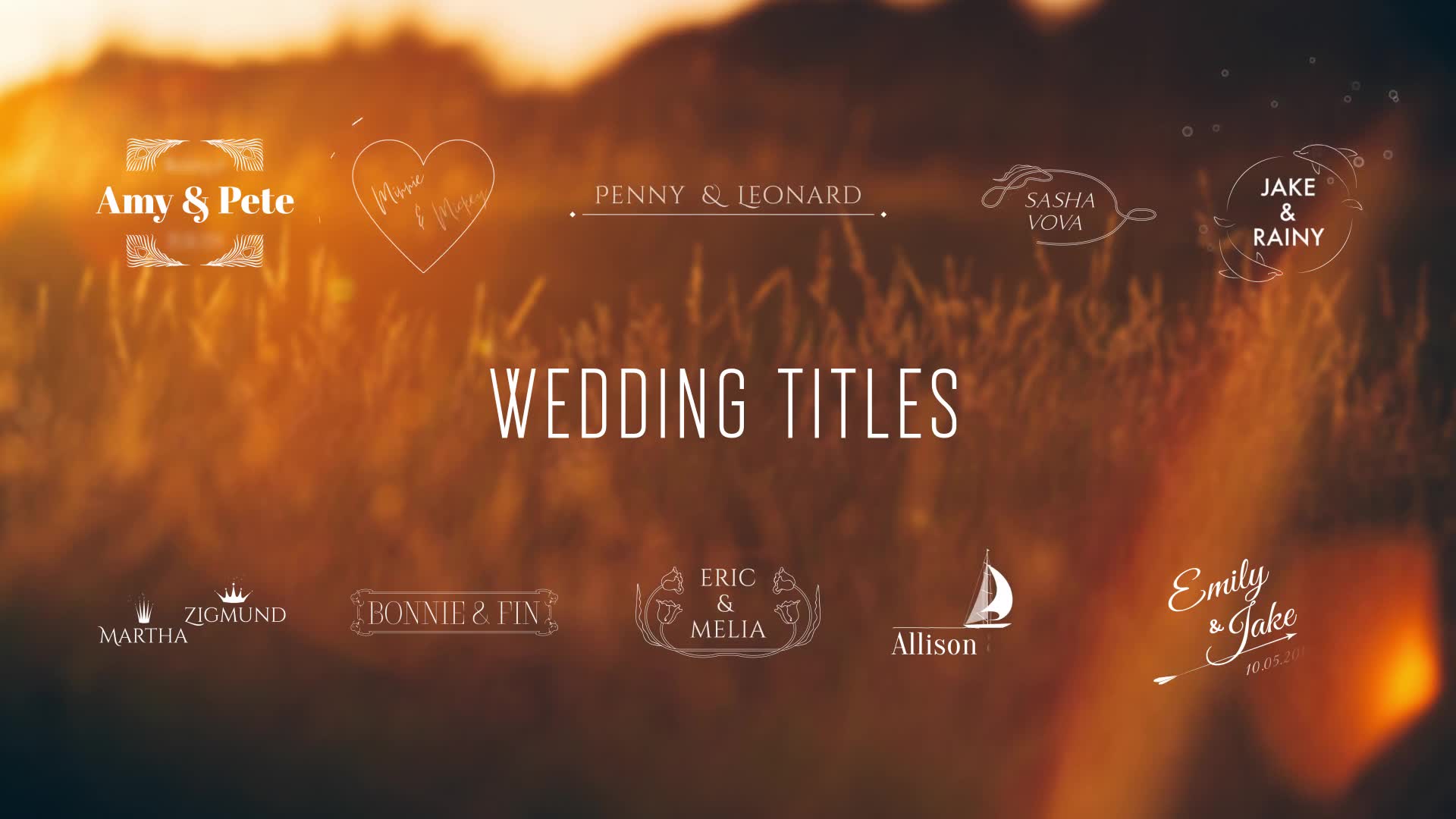50 Wedding Titles Videohive 23195625 After Effects Image 2