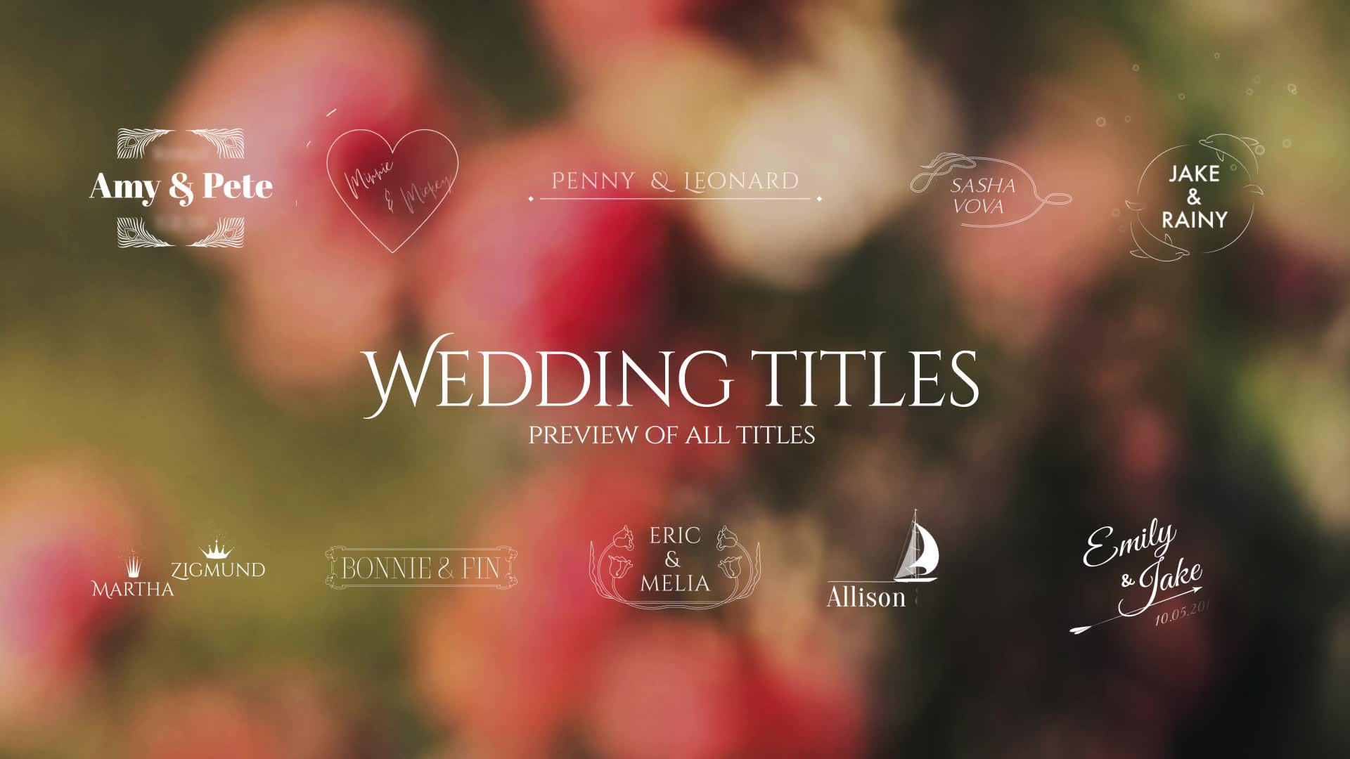 50 Wedding Titles | For Final Cut & Apple Motion Videohive 24961453 Apple Motion Image 2