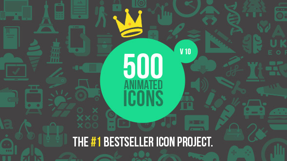 500 Animated Icons - Download Videohive 5586340