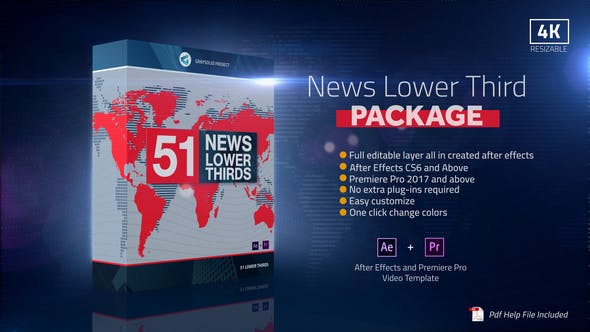 51 News Lower Thirds Package - Videohive Download 29910868