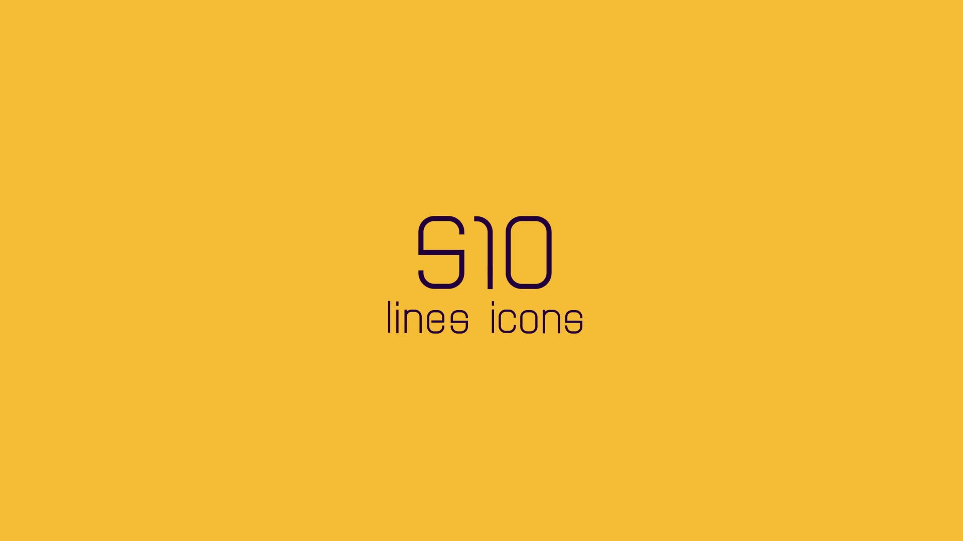 510 Line Icons Videohive 21077983 After Effects Image 1