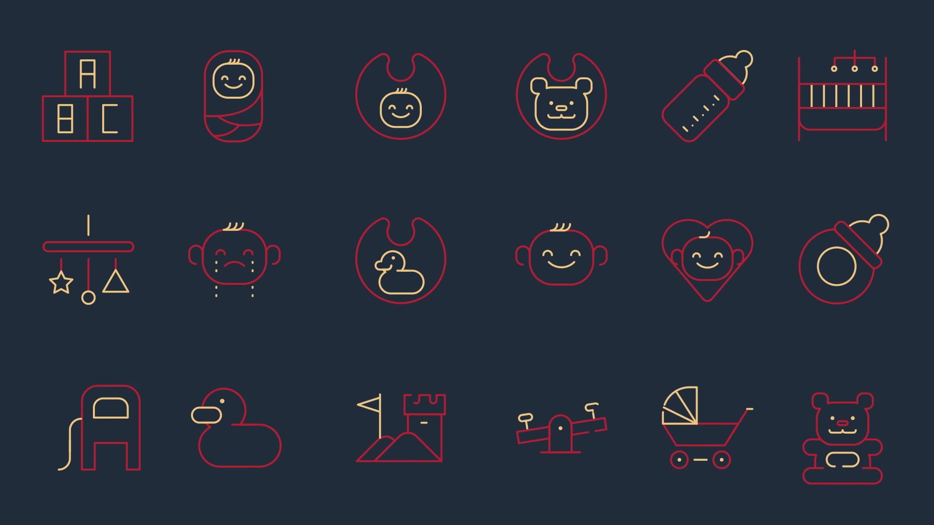 510 Line Icons Videohive 21077983 After Effects Image 8