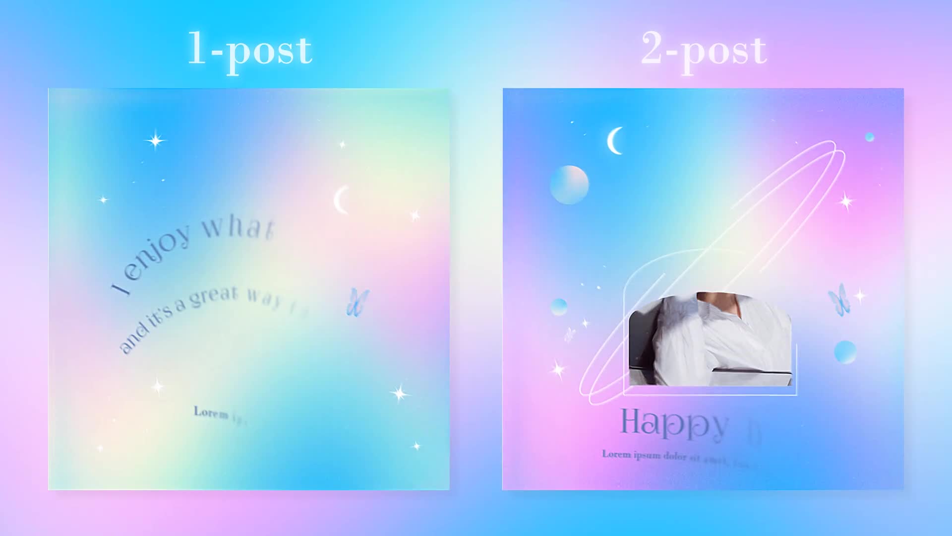 6 Dreamy Cute Instagram Posts Videohive 39235212 After Effects Image 1