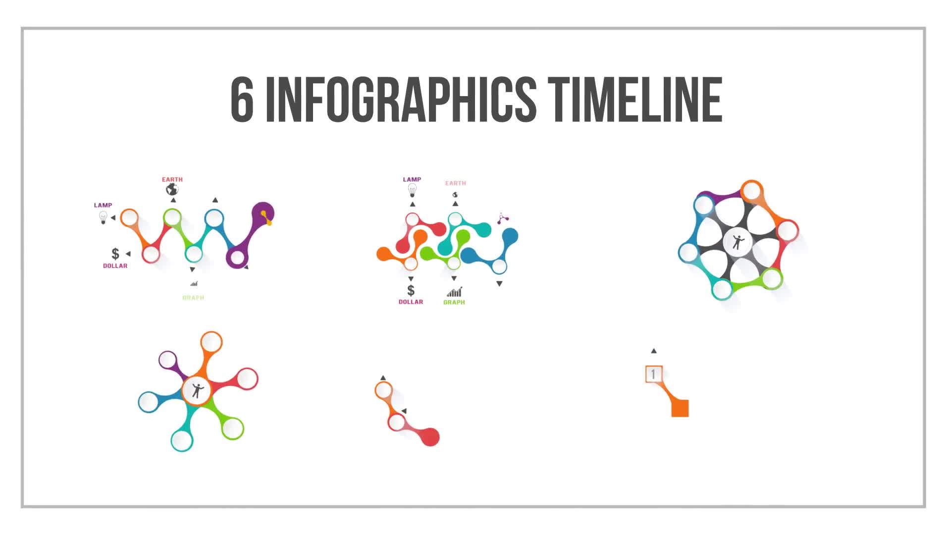 6 Infographics Timeline - Download Videohive 23199321