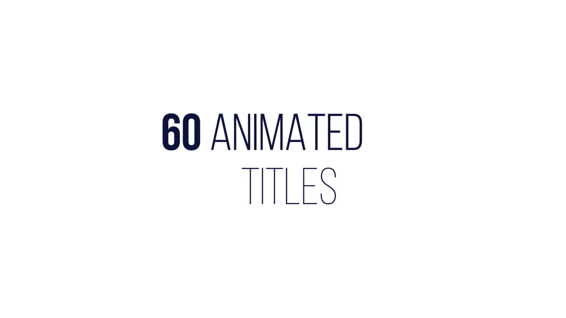 60 Animated Titles - Download Videohive 11847376