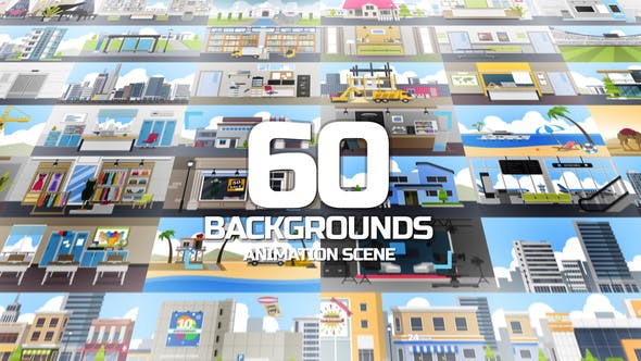 60 Backgrounds Animation Scene - 34211583 Download Videohive