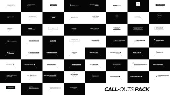 60 Call Outs - 23369964 Videohive Download