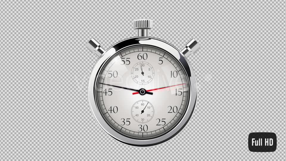60 Second Countdown Clock Silver Stop Watch Videohive 15071875 Motion Graphics Image 10