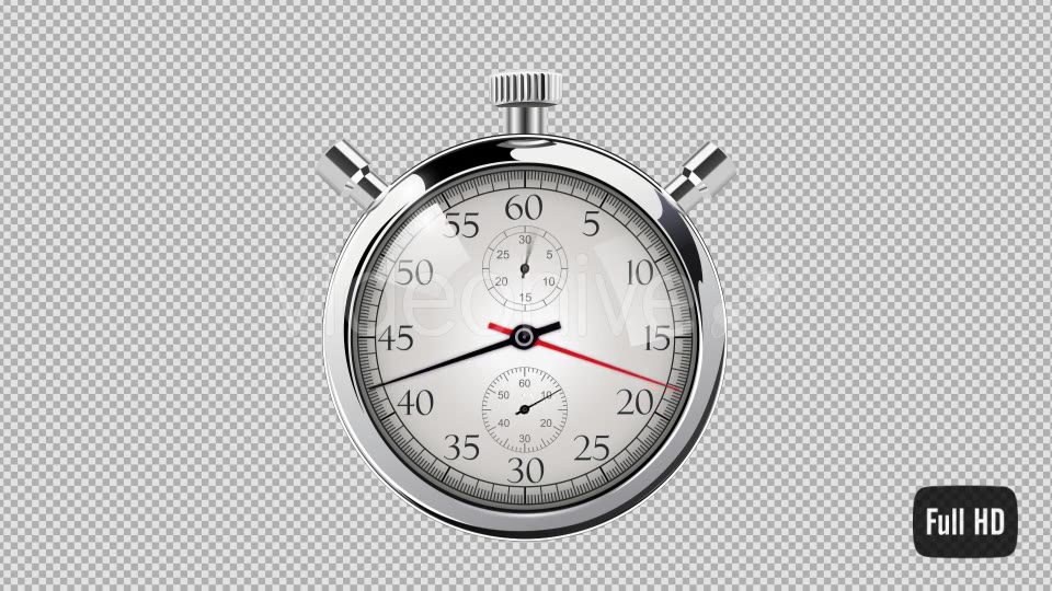 60 Second Countdown Clock Silver Stop Watch Videohive 15071875 Motion Graphics Image 9