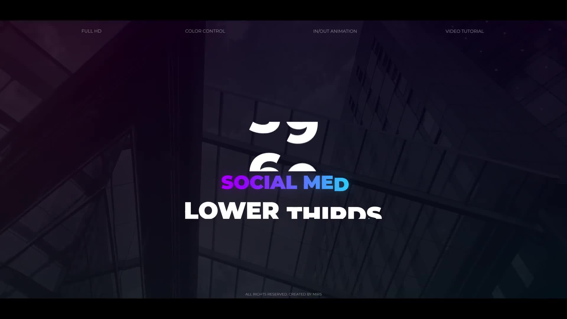 60 Social Media Lower Thirds Videohive 27549810 Apple Motion Image 1